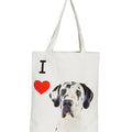 "I Love" Breed Canvas Tote Bag