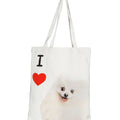 "I Love" Breed Canvas Tote Bag