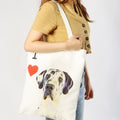 "I Love" Breed Canvas Tote Bag