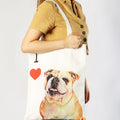 "I Love" Breed Canvas Tote Bag