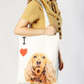 "I Love" Breed Canvas Tote Bag