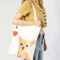 "I Love" Breed Canvas Tote Bag