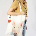 "I Love" Breed Canvas Tote Bag