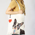 "I Love" Breed Canvas Tote Bag