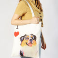"I Love" Breed Canvas Tote Bag
