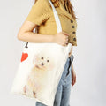"I Love" Breed Canvas Tote Bag