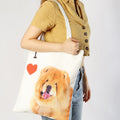 "I Love" Breed Canvas Tote Bag