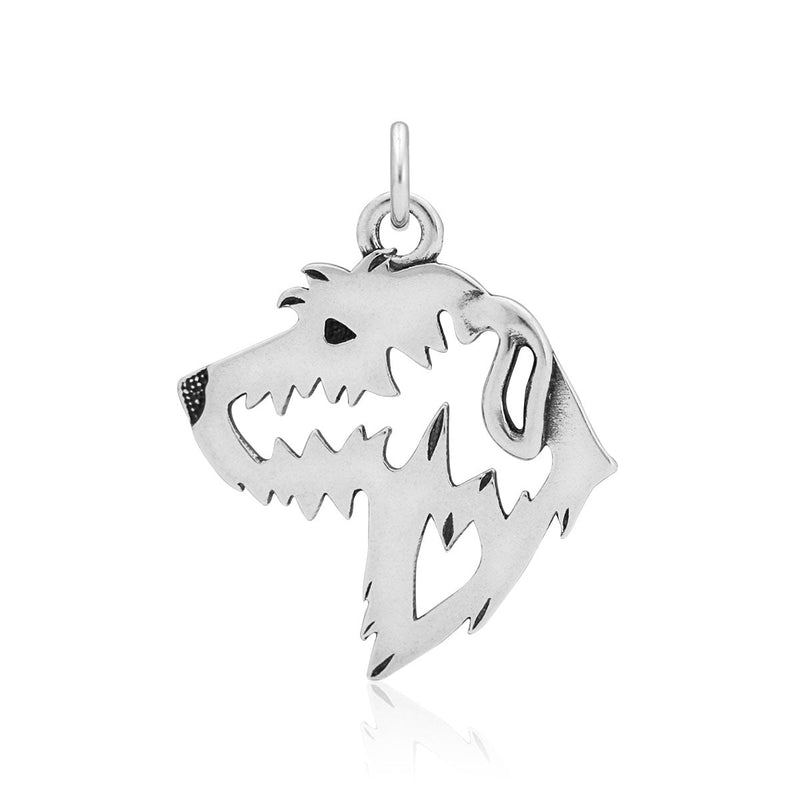 Irish Wolfhound Necklace in Sterling Silver