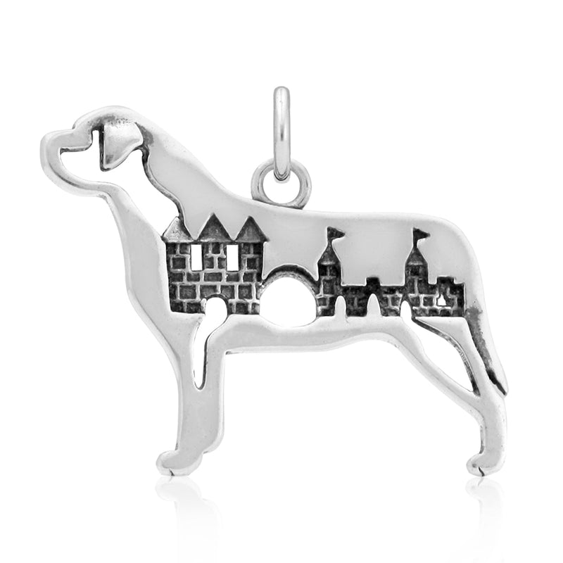 Sterling Silver Mastiff Necklace Jewelry