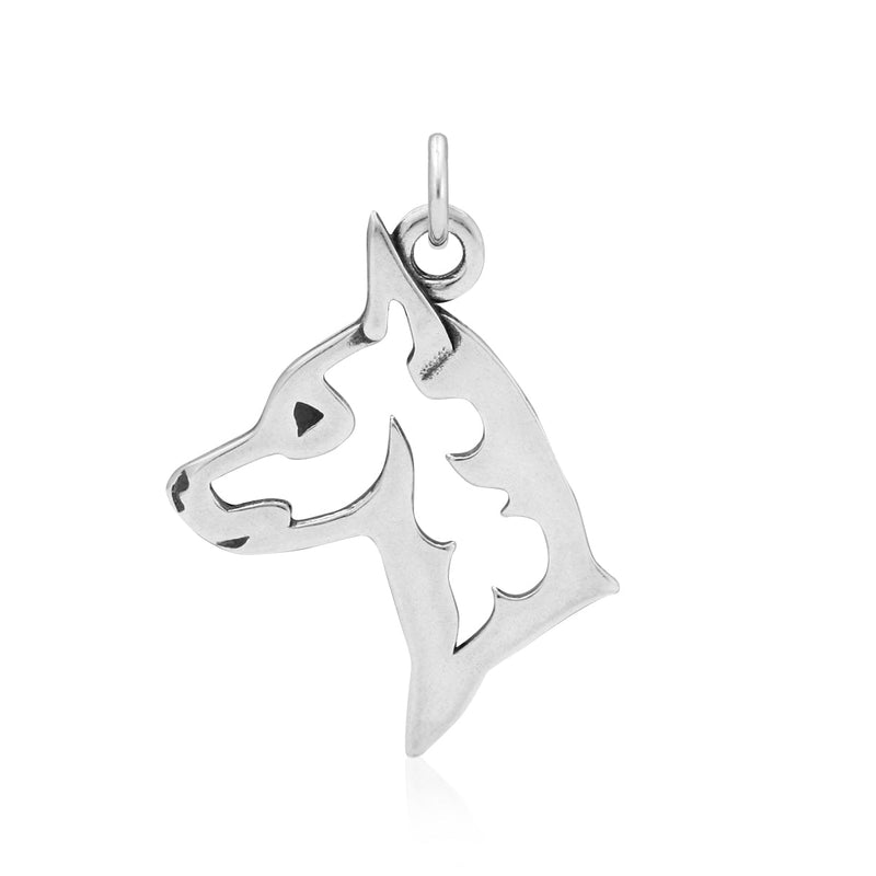 Miniature Pinscher Necklace in Sterling Silver