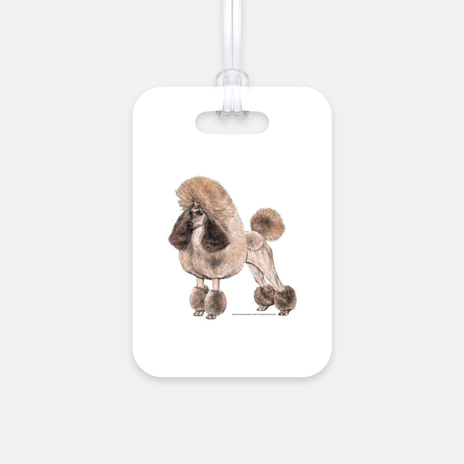 Poodle Luggage Tag
