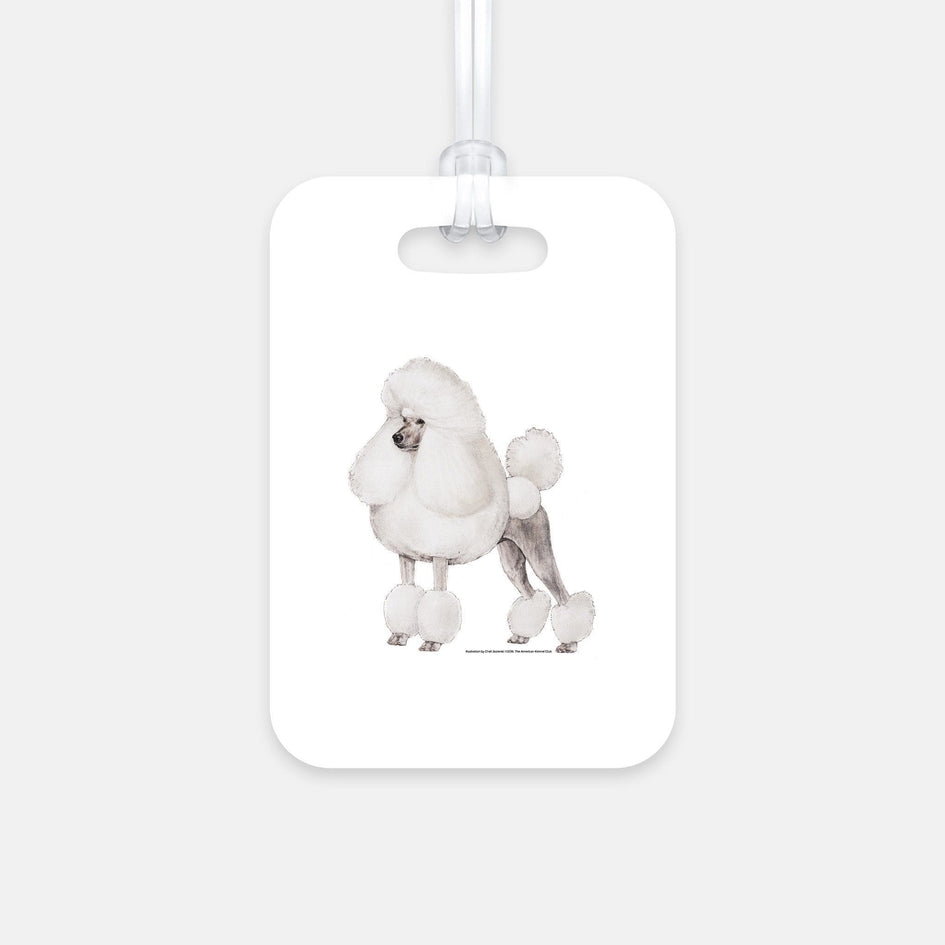 Poodle Luggage Tag