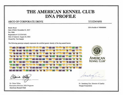 ^AKC DNA Kit - Barcoded