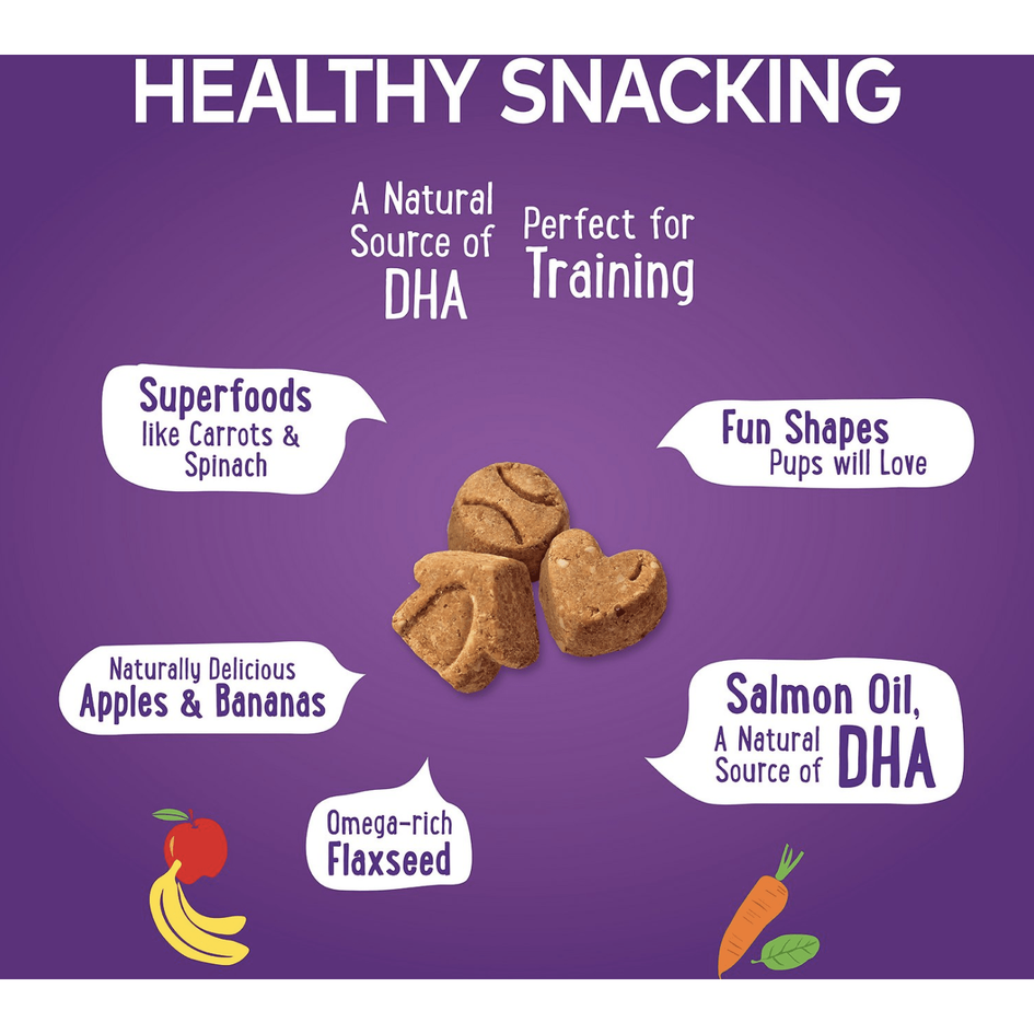 Wellness Grain-Free Crunchy Puppy Bites Chicken & Carrots Recipe Dog Treats, 6-oz bag