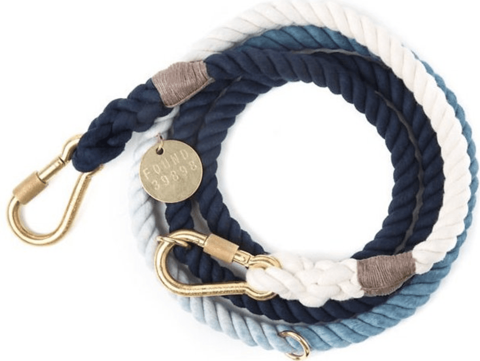 Found My Animal Adjustable Ombre Rope Dog Leash, 7-ft