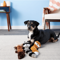 ZippyPaws Skinny Peltz No Stuffing Squeaky Plush Dog Toys, 3-pack, Large