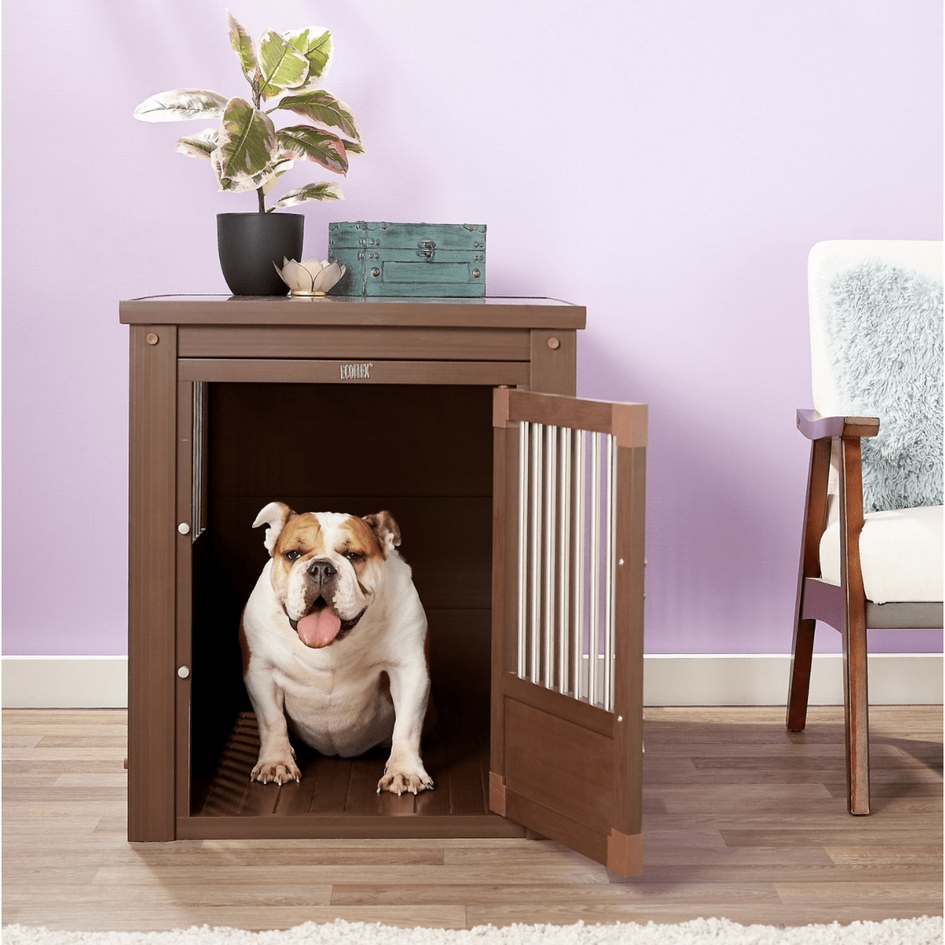 New Age Pet ecoFLEX Single Door Furniture Style Dog Crate & End Table