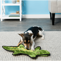 Frisco Flat Plush Squeaking Alligator Dog Toy, Medium