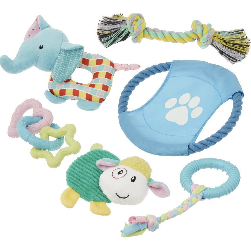 Frisco Puppy Dog Toy Bundle, 6-Pack
