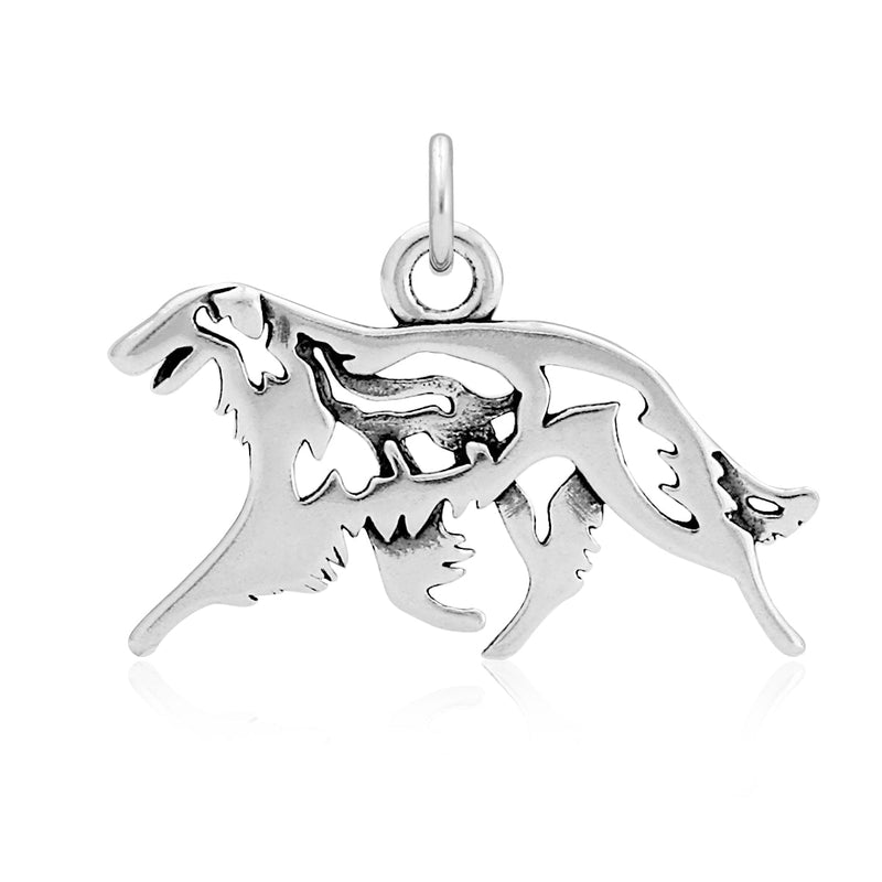 Sterling Silver Borzoi Necklace Jewelry