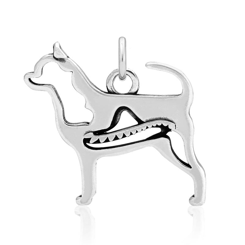 Sterling Silver Chihuahua Necklace Jewelry, Smooth