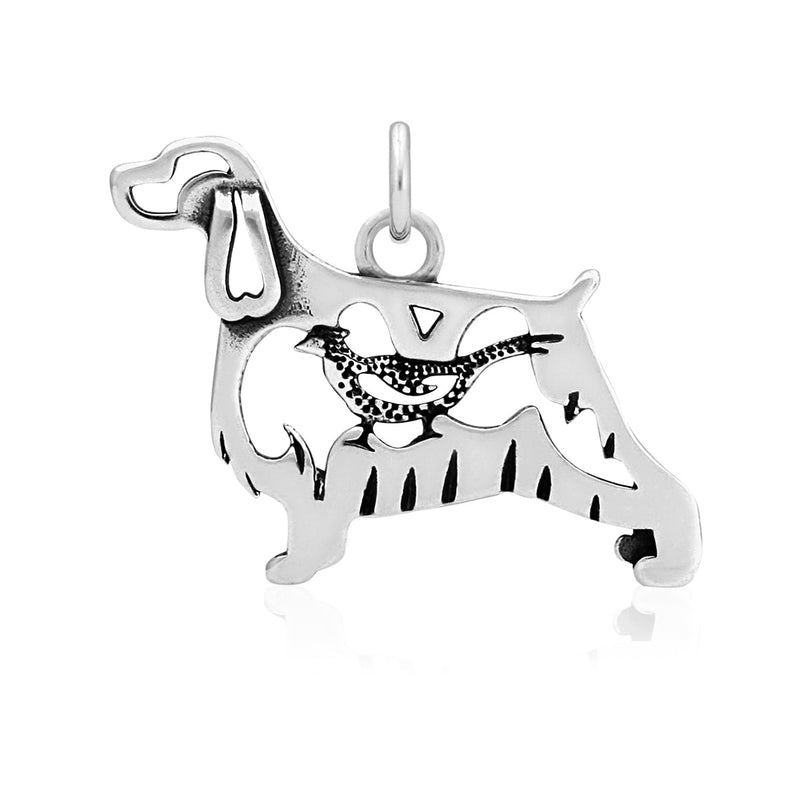 Sterling Silver English Springer Spaniel Necklace Jewelry