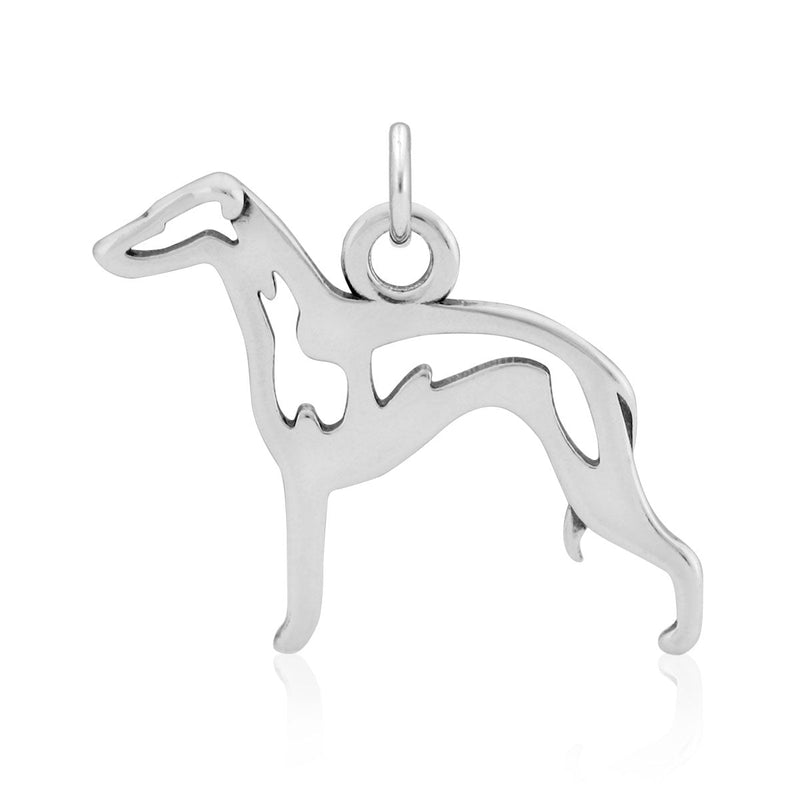 Sterling Silver Italian Greyhound Necklace Jewelry
