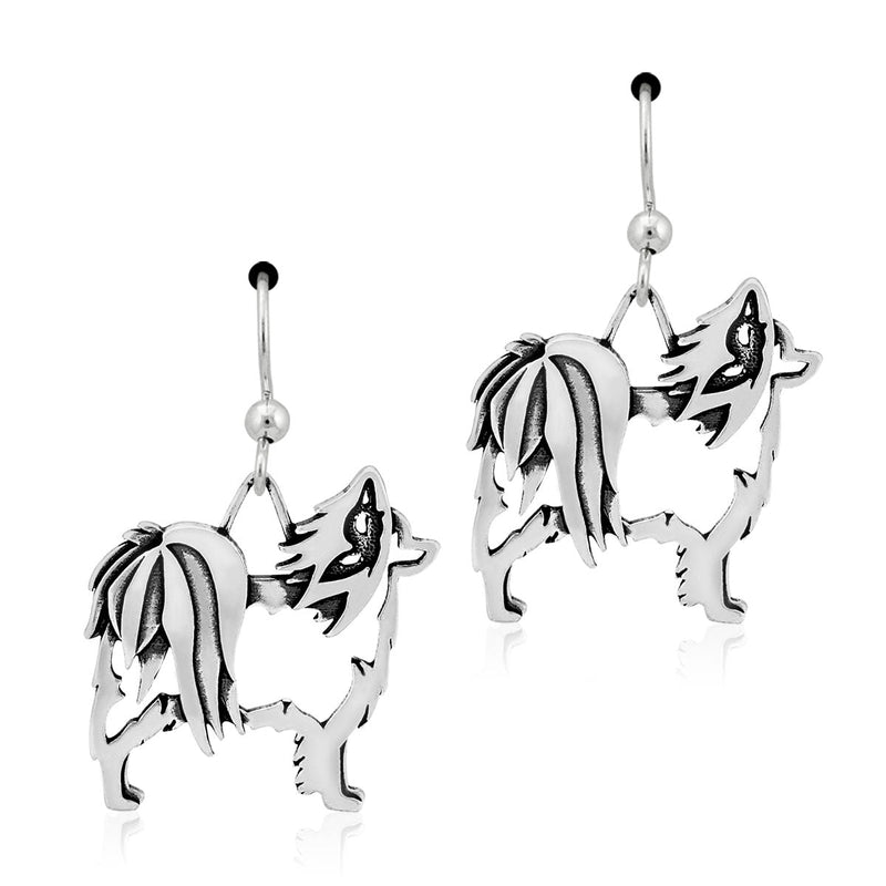 Sterling Silver Papillon Earrings