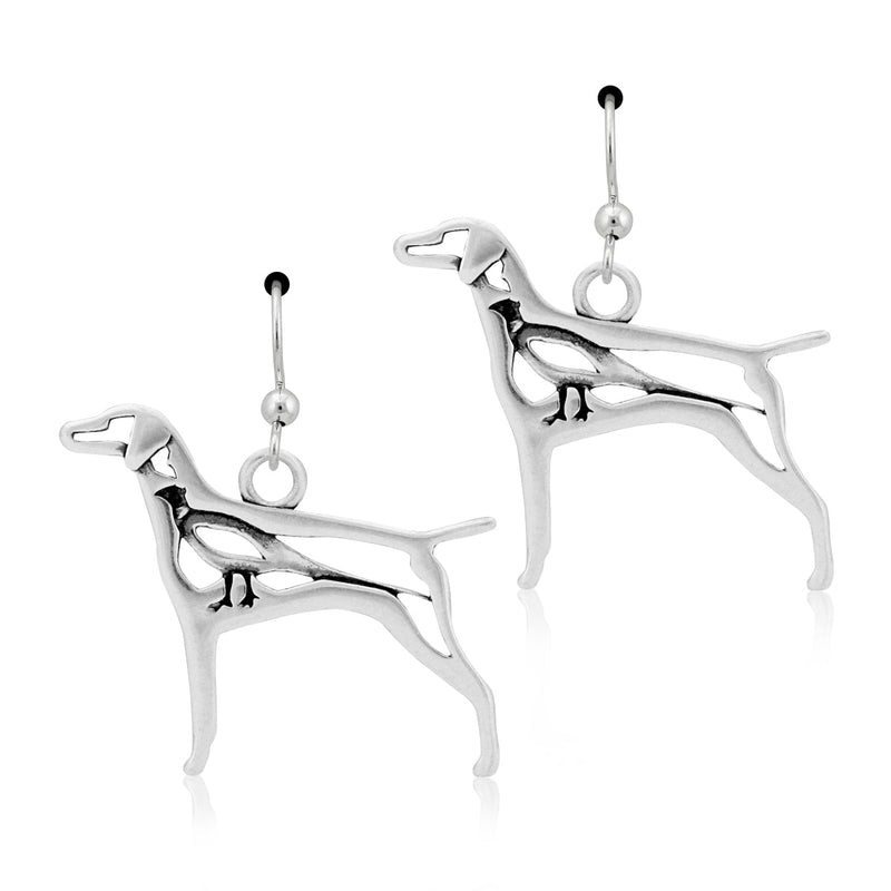Sterling Silver Vizsla Earrings