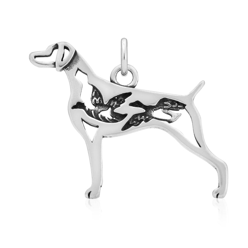 Sterling Silver Weimaraner Necklace Jewelry