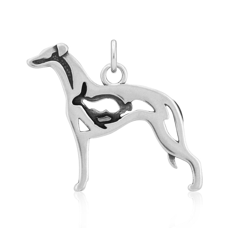 Sterling Silver Whippet Necklace Jewelry