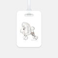 Poodle Luggage Tag