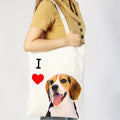 "I Love" Breed Canvas Tote Bag