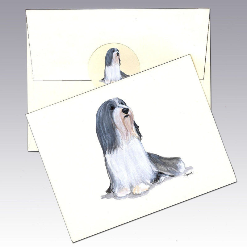 Bearded Collie Note Cards