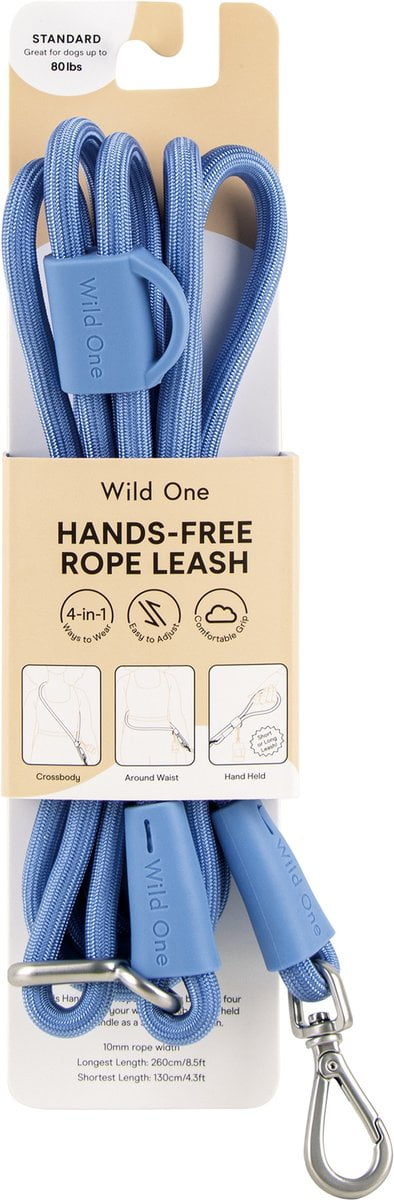 Wild One Hands-Free Adjustable Rope Dog Leash, Standard