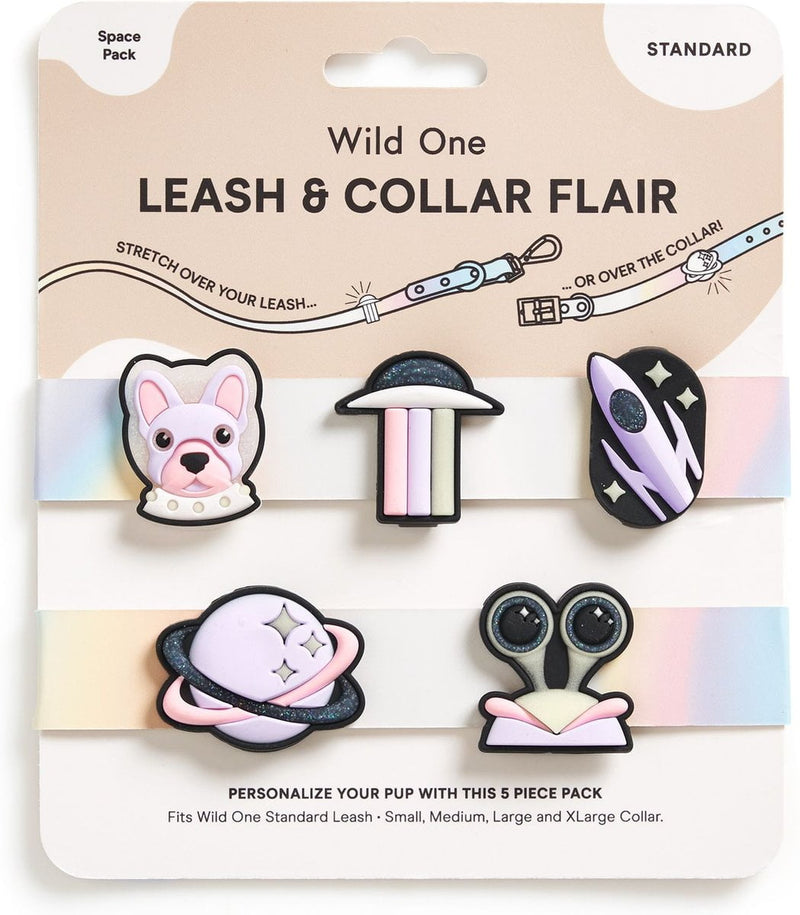 Wild One Leash & Collar Flair Silicone Dog ID Tag, Standard, 5 count