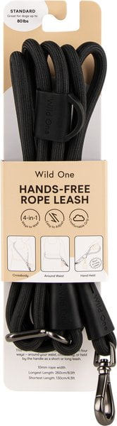 Wild One Hands-Free Adjustable Rope Dog Leash, Standard