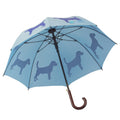 Beagle Umbrella Royal Blue on Powder Blue