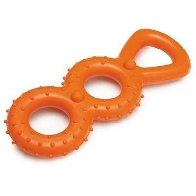 3-Ring Rubber Tug Dog Toy