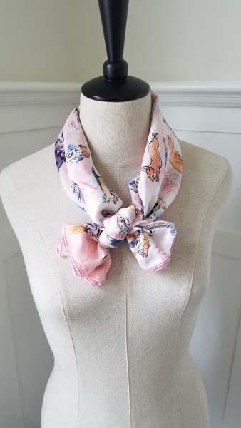 "Woof" 100% Silk Dog Scarf