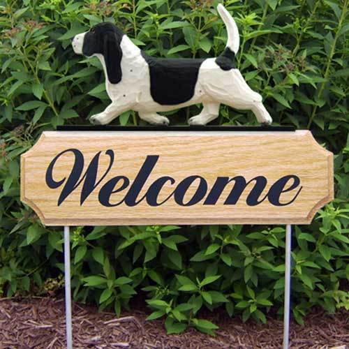 Basset Hound Welcome Sign