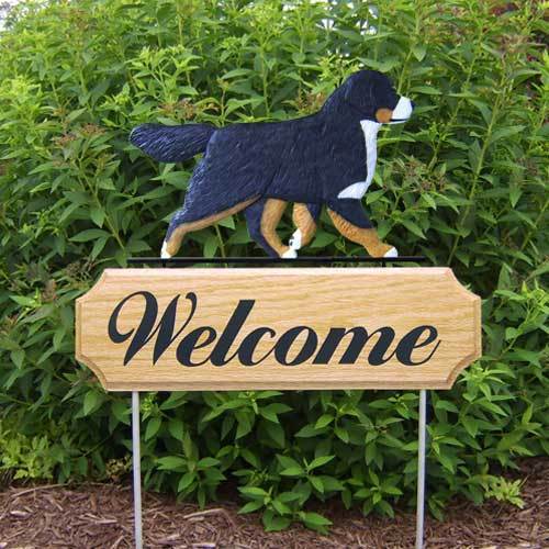 Bernese Mountain Dog Welcome Sign