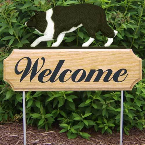 Border Collie Welcome Sign