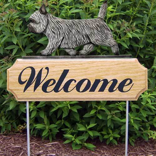 Cairn Terrier Welcome Sign