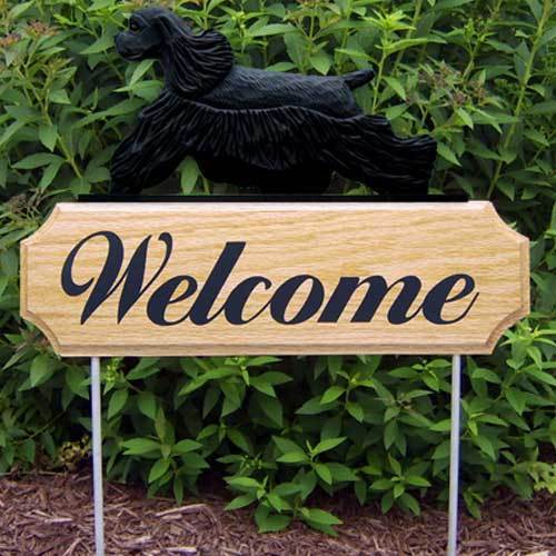 Cocker Spaniel Welcome Sign