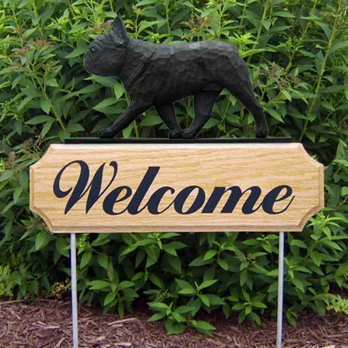 French Bulldog Welcome Sign