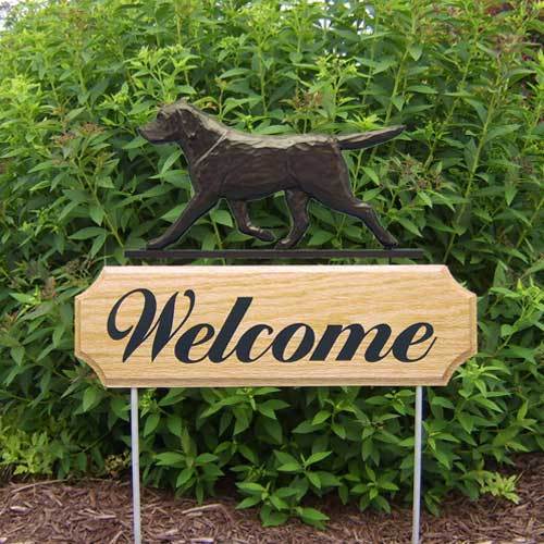 Labrador Retriever Welcome Sign