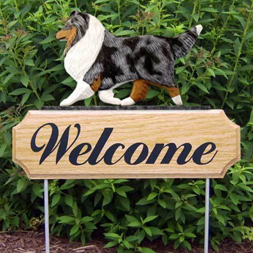 Shetland Sheepdog Welcome Sign