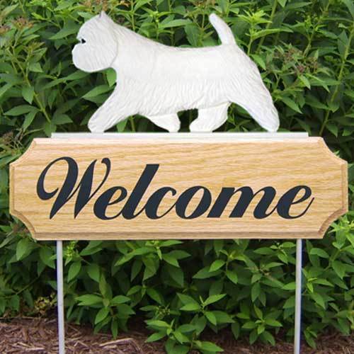 West Highland White Terrier Welcome Sign