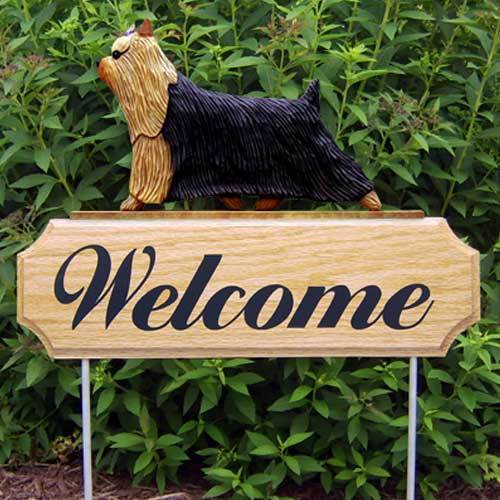 Yorkshire Terrier Welcome Sign